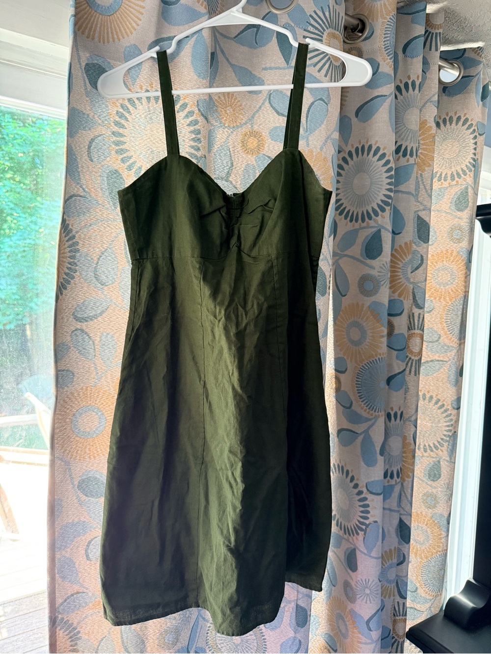 PATAGONIA Olive Green Hemp/Organic Cotton Slip Dress